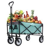 Collapsible Foldable Wagon with strapping system Beach Wagon Utility Utility Wagon Grocery W2932P210084