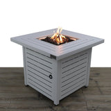 ZUN 25" H x 30" W Steel Propane Fire Pit Table B120P198375