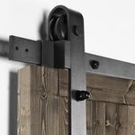 ZUN 36 in. x 84 in. Sliding Barn Door with 6.6FT Barn Door Hardware Kit & Handle ,K Frame,Solid Spruce 90706745