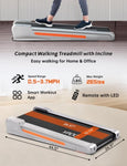 ZUN Walking Pad with, 3.0HP Under Desk Treadmill with, Walking Pad Treadmill with T2856P198465