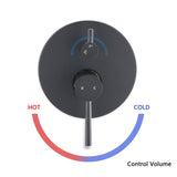 Wall Mounted Round Shower Combo Set with 10" Rain Shower head and Handheld Shower Head Set with W121957633