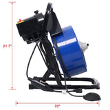 60FTx1/2Inch Drain Cleaner Electric Drain Auger with 4 Cutter & Foot Switch Drain Cleaner W46591779