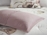 8 Piece Cotton Printed Comforter Set Blush Cal King B03597102