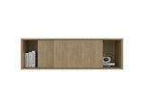 Slana Wall Cabinet, 2 Sliding doors, 1 Shelf, Natural Oak B097P474309