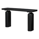 U_STYLE Chic, Elegant and Luxurious Acacia Veneer Console Table,Suitable for Entryway, Hallway, N711P235894B