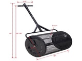 Peat Moss Spreader 36inch,Compost Spreader Metal Mesh,2 in 1 ATV and T shaped Handle for planting W46555824