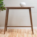 ZUN Wood Bar Table, Natural Walnut Finish, 17.72 in x 47.24 in x 42.01 in 58918.00