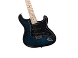 GST Stylish Electric Guitar Kit with Black Pickguard Dark Blue 58863012