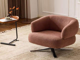 Cuddle-style leisure swivel sofa chair, suitable for balconies, studies and living rooms, Red W3248P354265
