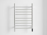 Brushed Nickel Heated Towel Rack for Bathroom,Wall Mounted with Intelligent Touch Screen Timer, 99313636