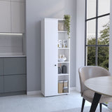 Hoyt Kitchen Pantry Storage Cabinet With and Five Interior and Exterior Shelves B070P173177