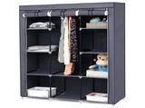 67" Portable Closet Organizer Wardrobe Storage Organizer with 10 Shelves Quick and Easy to Assemble 09015276