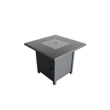 25'' H x 30'' W Steel Outdoor Fire Pit Table with Lid B120P230266