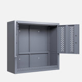 Metal garage cabinet with door, wall-mounted storage cabinet, floating tool cabinet for basements, W396P305780