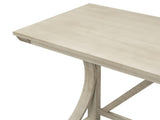 Farmhouse 3-Piece Counter Height Dining Table Set with USB Port and Upholstered Stools,Milky N717P352068A