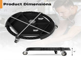 Rolling Garage Tool Caddy with 4 Storage Compartments & Magnetic Holders, 360&deg Swivel Wheels 02209385