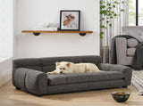 Soft and comfortable pet sofa with backrest and armrests, suitable modern rectangular pet sofas W487P266086