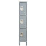 ZUN 3 Door 66"H Metal Lockers With Lock for Employees,Storage Locker Cabinet for Home Gym Office School 14420504