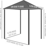 Gazebo with Galvanized Steel Roof 98874966