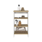 ZUN St. Clair Linen Cabinet, Two Interior Shelves, Two Open Shelves, Single Door B200P188853