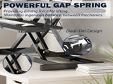 32 Inch Desk Converter, Height Adjustable Sit to Stand Riser, Dual Monitor and Laptop Workstation W2641P192319