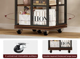 5 Tiers Rotating Bookshelf, Corner, 360 Display Wood Spinning Bookshelves, Floor Standing W2641P399191