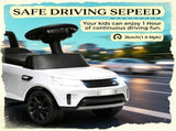 White 2-in-1 6V Battery-Powered Electric Ride-on Car with Sliding Mechanism Headlights Music Horn 06183027