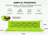 Outdoor Swing Cushions 60 Inch, Waterproof 4" Thick Porch Swing Cushion Replacement with Backrest 73385342