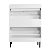 Shoe Cabinet, Freestanding Shoe Rack Organizer with Drawers & Metal Legs, Modern Shoe W40981153