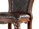 Chocolate and Honey Oak Armless Counter Height Chairs B062P182751
