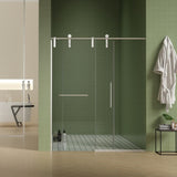 56"-60"W x 70"H Frameless Door, Sliding Door, Premium 5/16" Thick Tempered Glass W2011P198050