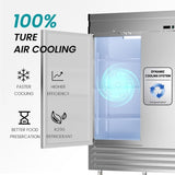 2 Door 49 Cu.Ft Commercial Refrigerator Dynamic Cooling OmniSmart Temperature Control 3341 W1192P248456