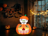 2.8 FT Halloween Inflatables Animated Pumpkin Ghost, Outdoor Decorations Blow Up Yard Decor with 71102192