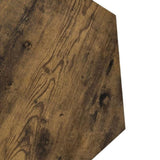 23.62'' Hexagonal Coffee Table Side Table Nightstand Antique Wood W757P164922