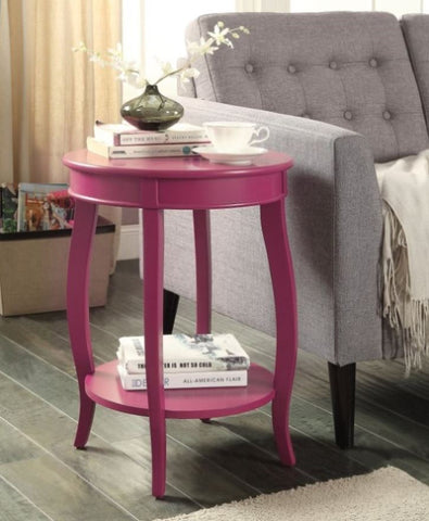 ZUN ACME Aberta Accent Table, Purple AC01228