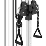 ZUN Lat Pulldown Machine Home Gym Fitness Silver 94538417