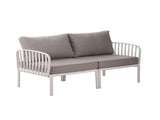 3 Piece Patio Conversation Sets, Modern Outdoor Patio Sectional Furniture Set with Square Coffee N780P199459W