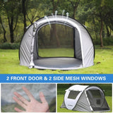 2 Person White Gray Pop Up Camping Tent T2602P171160