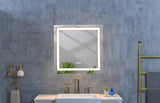 ZUN LED Bathroom Mirror "x " with Front and Backlight, Large Dimmable Wall Mirrors with Anti-Fog, W928P177793