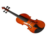 GV100 3/4 Natural color Acoustic Violin Case Bow Rosin Strings Shoulder RestNatural color 68029485
