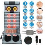 Full Body Electric Massage Mat with Heat Vibration Massage Pad for Back, Neck, Foot & Lumbar 39978593