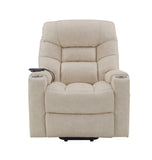 Light Grey Power Lift Recliner with Heating and Massage B062P215446