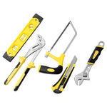 ZUN 218 Piece Tool Set General Household Hand Tool Kit with Plastic Toolbox Storage Case Yellow 91250480