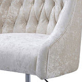 ZUN Vintage Cream and Gold Tufted Back Office Chair B062P182759