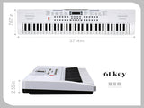 GEP-110 61 Key Lighting Keyboard with Piano Stand, Piano Bench, Built In 74222726