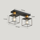 ZUN Kimbler 2-Semi Flush Mount Kitchen Pendent Light[No Bulb][Unable to ship on weekends, please place 96808961