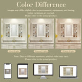 35'' x 28'' Blue Wall Mounted Bathroom Storage with Mirror Door, Modern Bathroom Wall WF323692AAY
