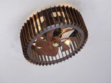 20" Modern Flush Mount Fan Light,Ceiling Fans with Lights and Remote Control, 6 W3596P462041