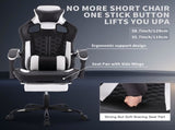 Gaming Chair with Massage,Ergonomic PC Gaming Chair with Footrest Comfortable Headrest and Lumbar W2367P288666