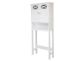 Double Door Fork Toilet Cabinet White 62734971